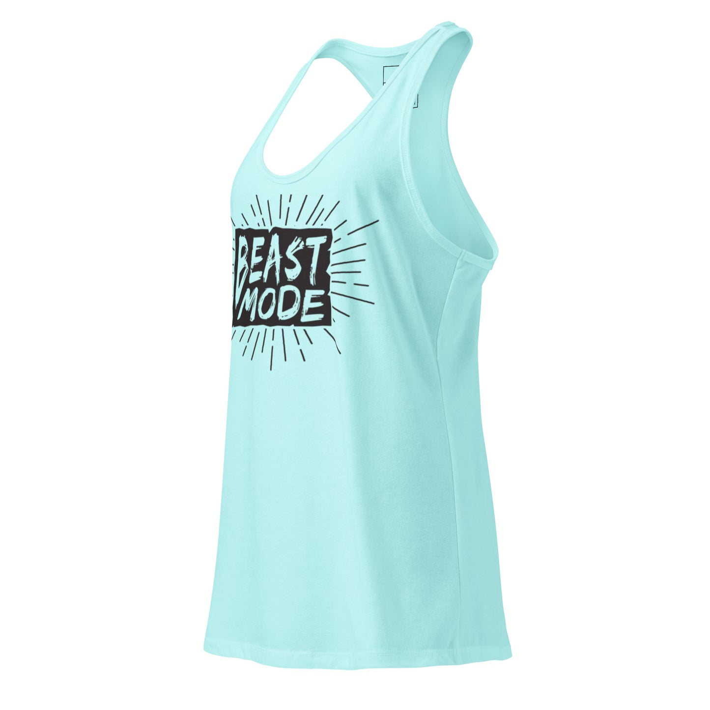 Women's Racerback Tank Top - Beast Mode Fitted Workout Apparel for Active Performance -