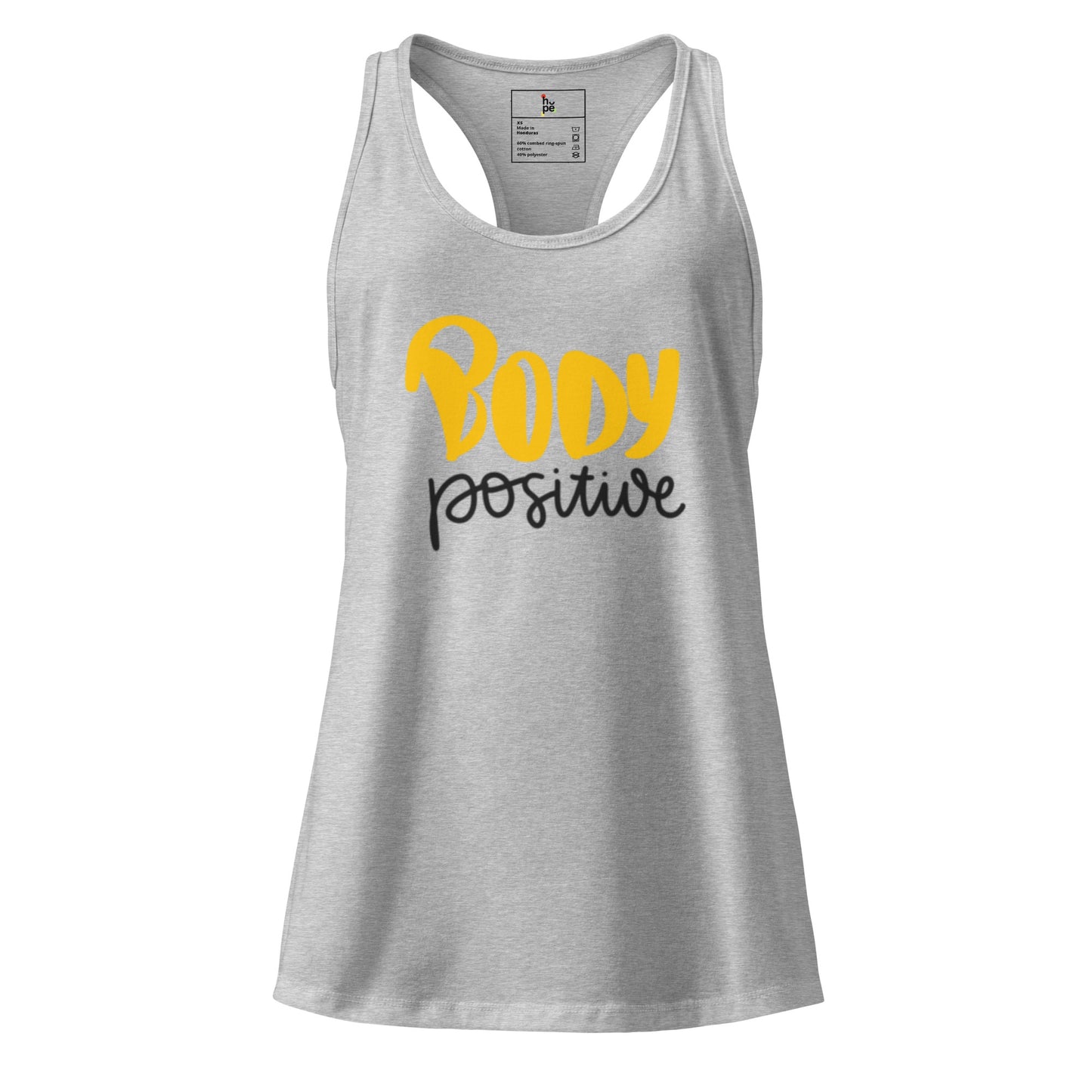 Women's Fitted Racerback Tank Top - Body Positive Style -