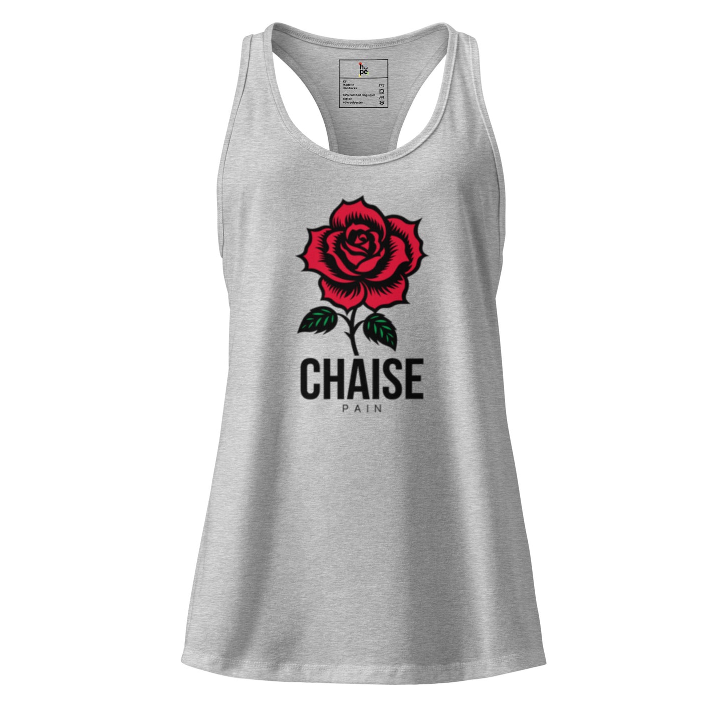 Women's Racerback Tank Top - Fitted Chaise Pain Design -