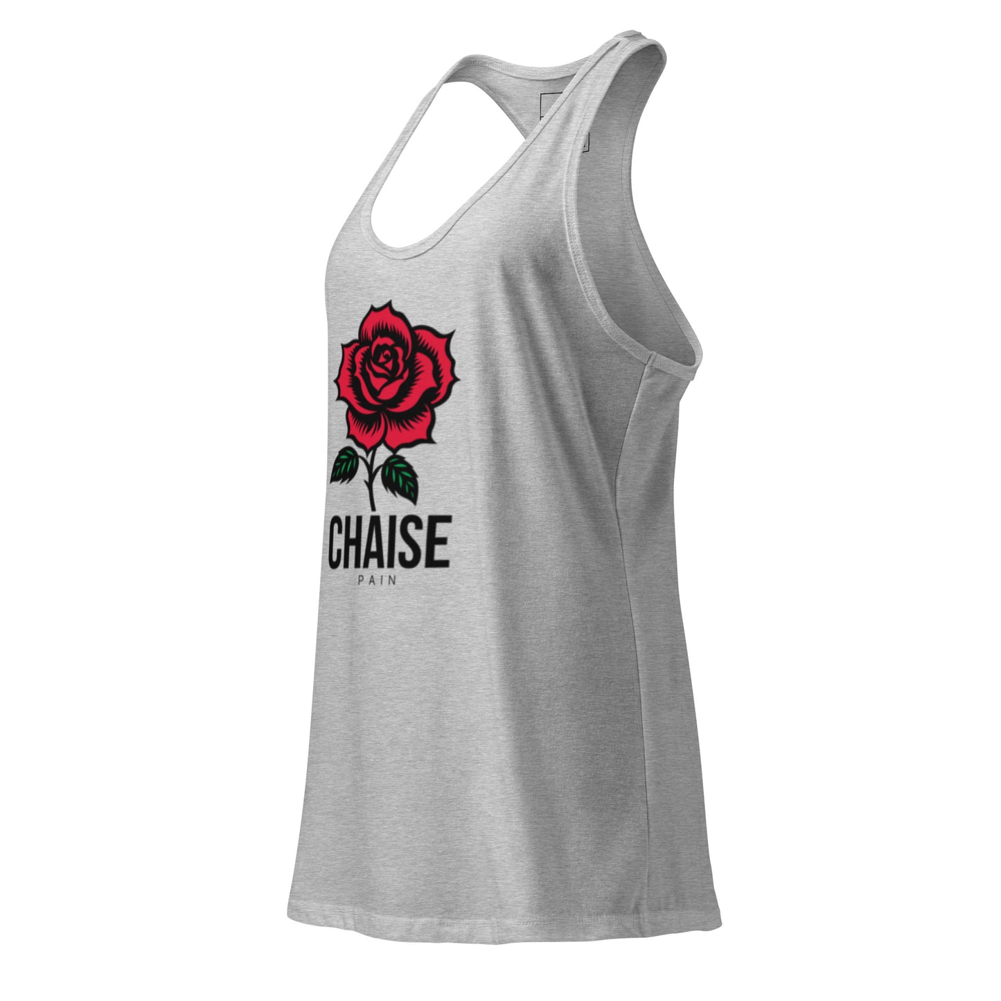 Women's Racerback Tank Top - Fitted Chaise Pain Design -