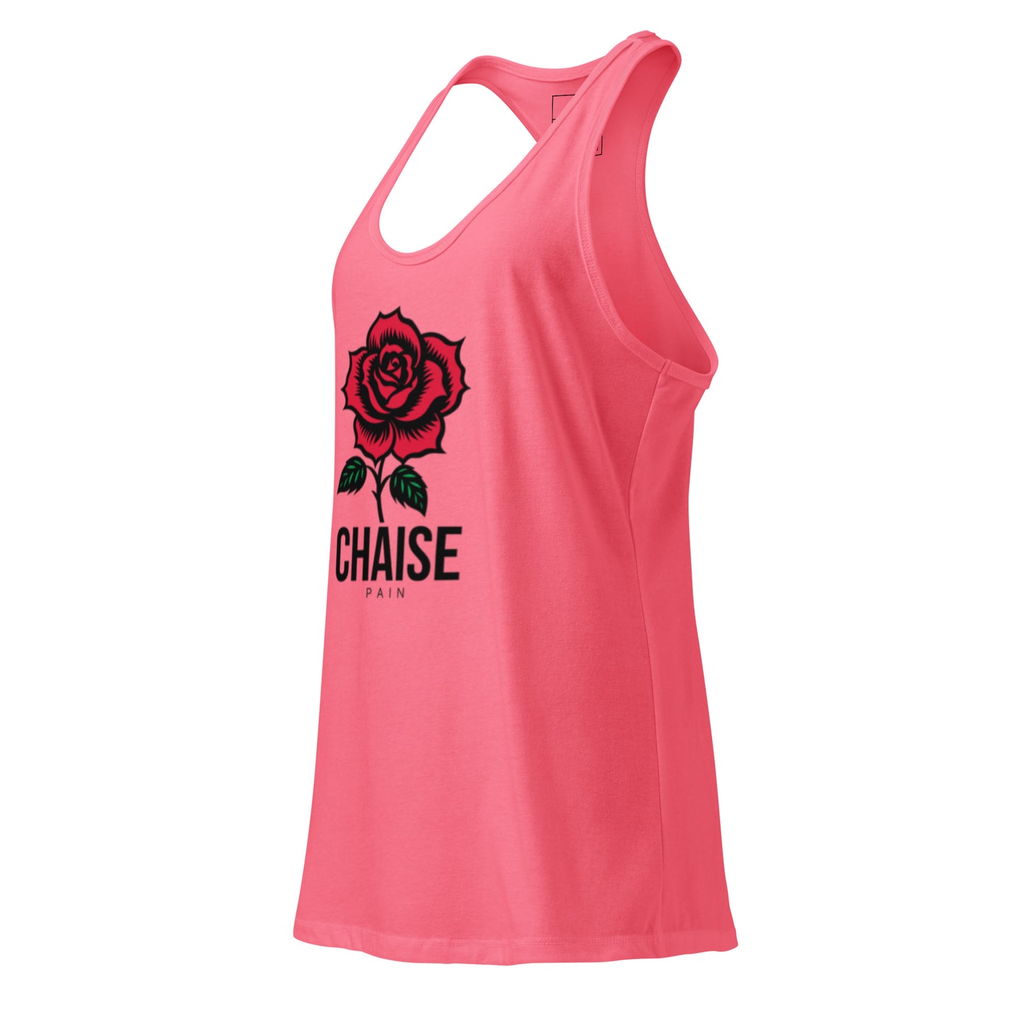 Women's Racerback Tank Top - Fitted Chaise Pain Design -