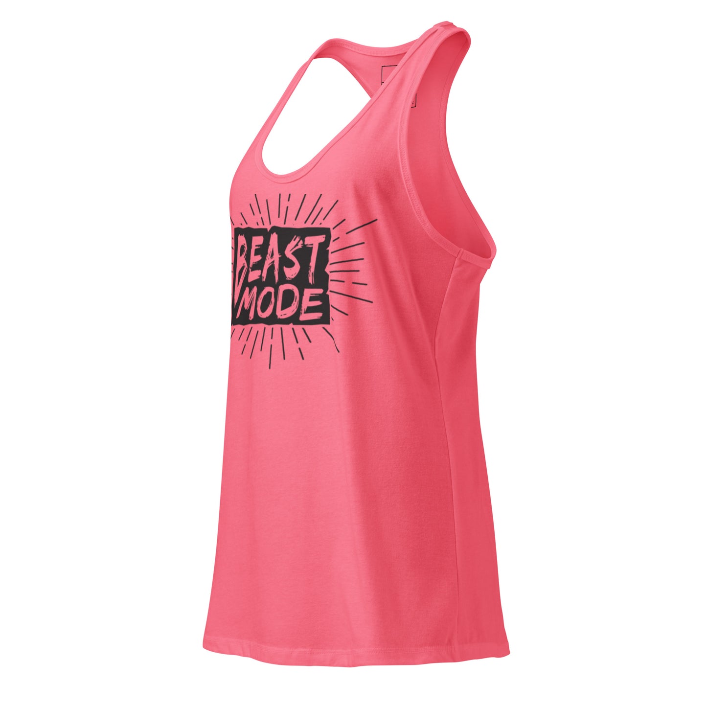Women's Racerback Tank Top - Beast Mode Fitted Workout Apparel for Active Performance -