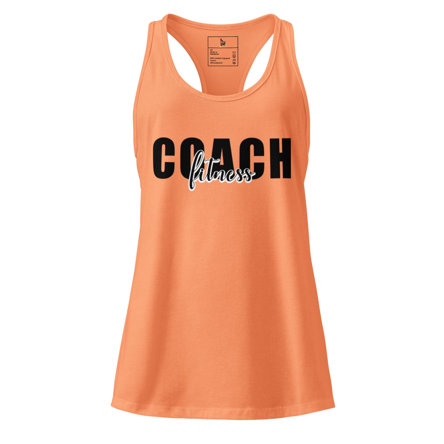 Women’s Fitted Racerback Tank Top - Perfect Women's Fitness Tank Top for Coaches and Athletes -