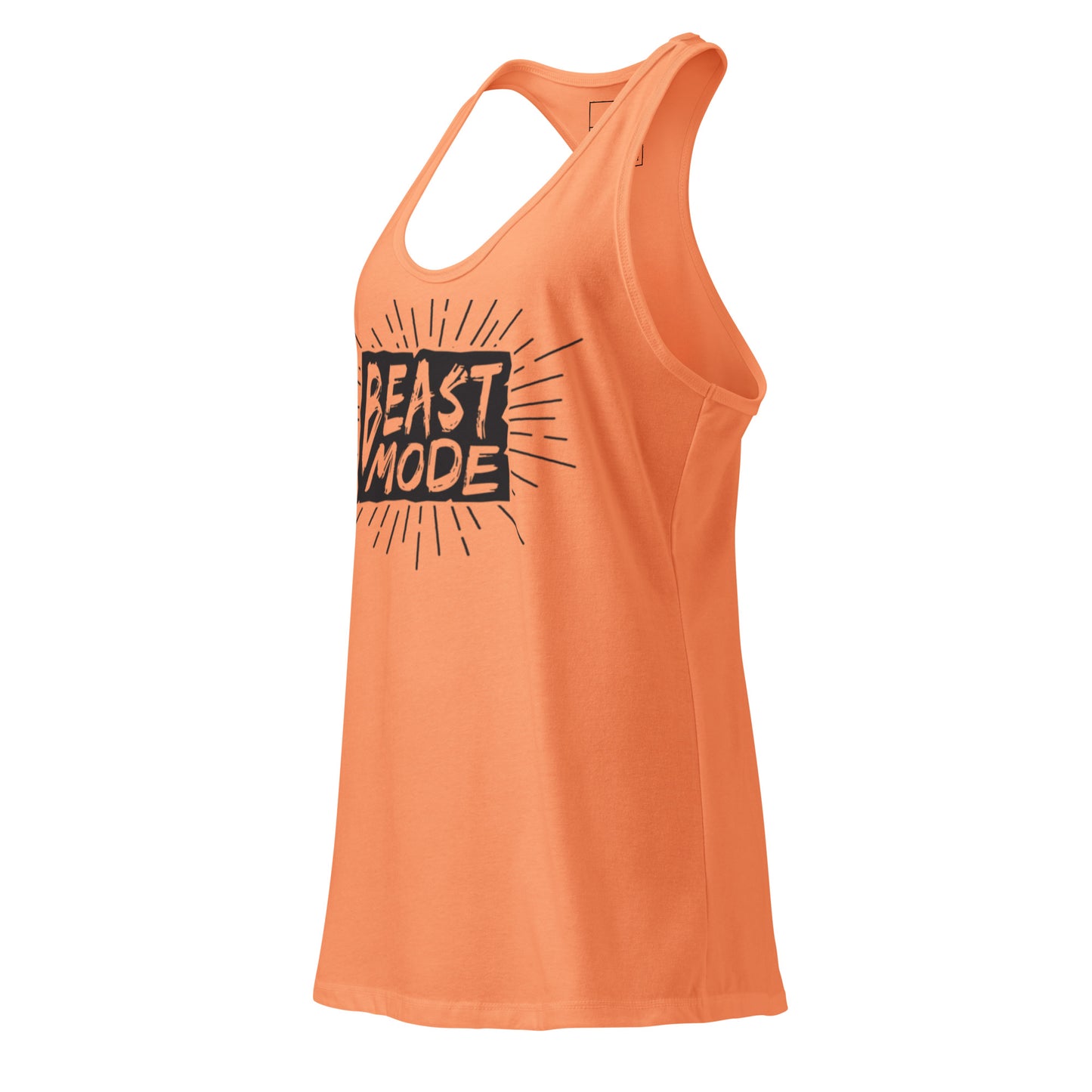 Women's Racerback Tank Top - Beast Mode Fitted Workout Apparel for Active Performance -