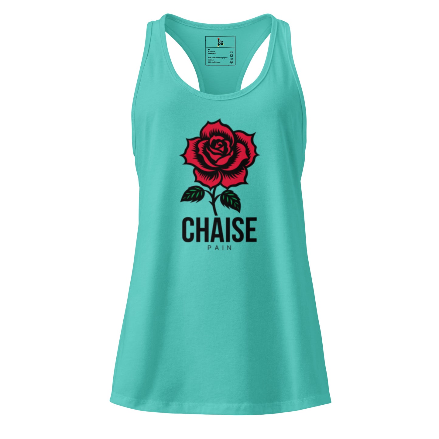 Women's Racerback Tank Top - Fitted Chaise Pain Design -