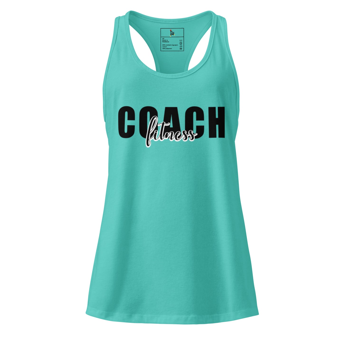Women’s Fitted Racerback Tank Top - Perfect Women's Fitness Tank Top for Coaches and Athletes -