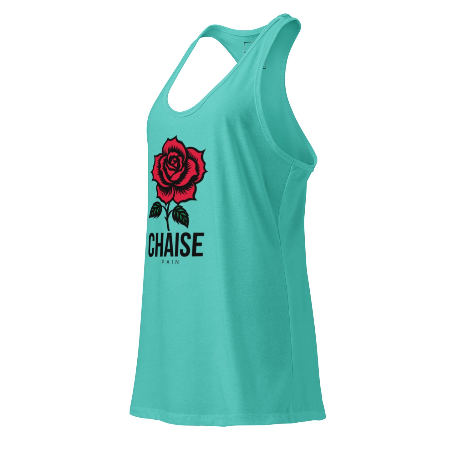 Women's Racerback Tank Top - Fitted Chaise Pain Design -