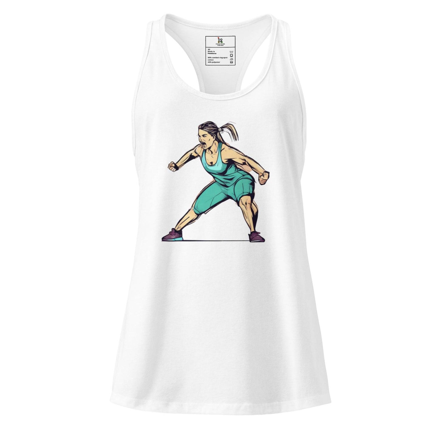 Women’s fitted Racerback Tank Top-Performance -