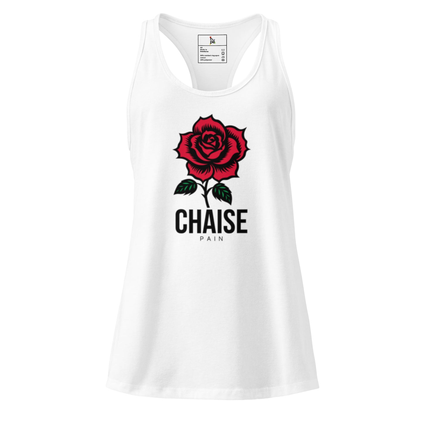 Women's Racerback Tank Top - Fitted Chaise Pain Design -