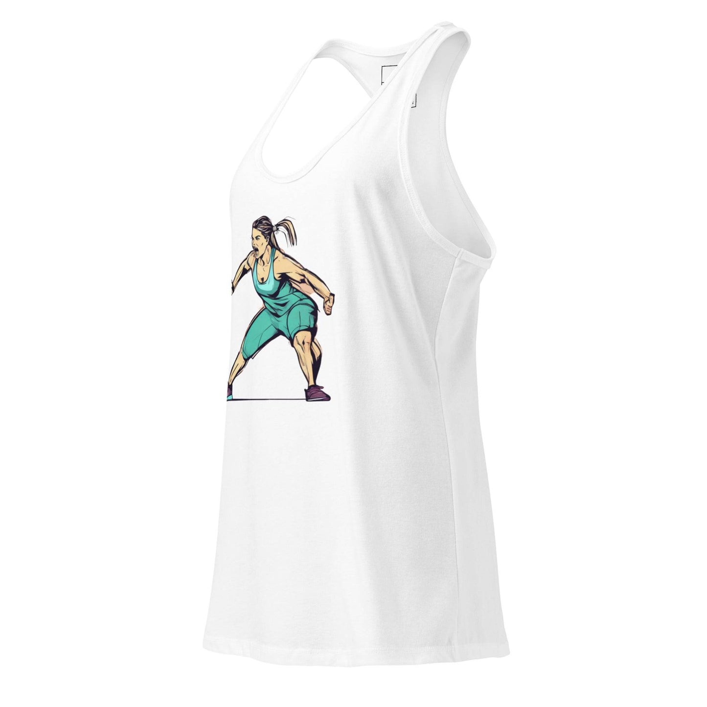 Women’s fitted Racerback Tank Top-Performance -