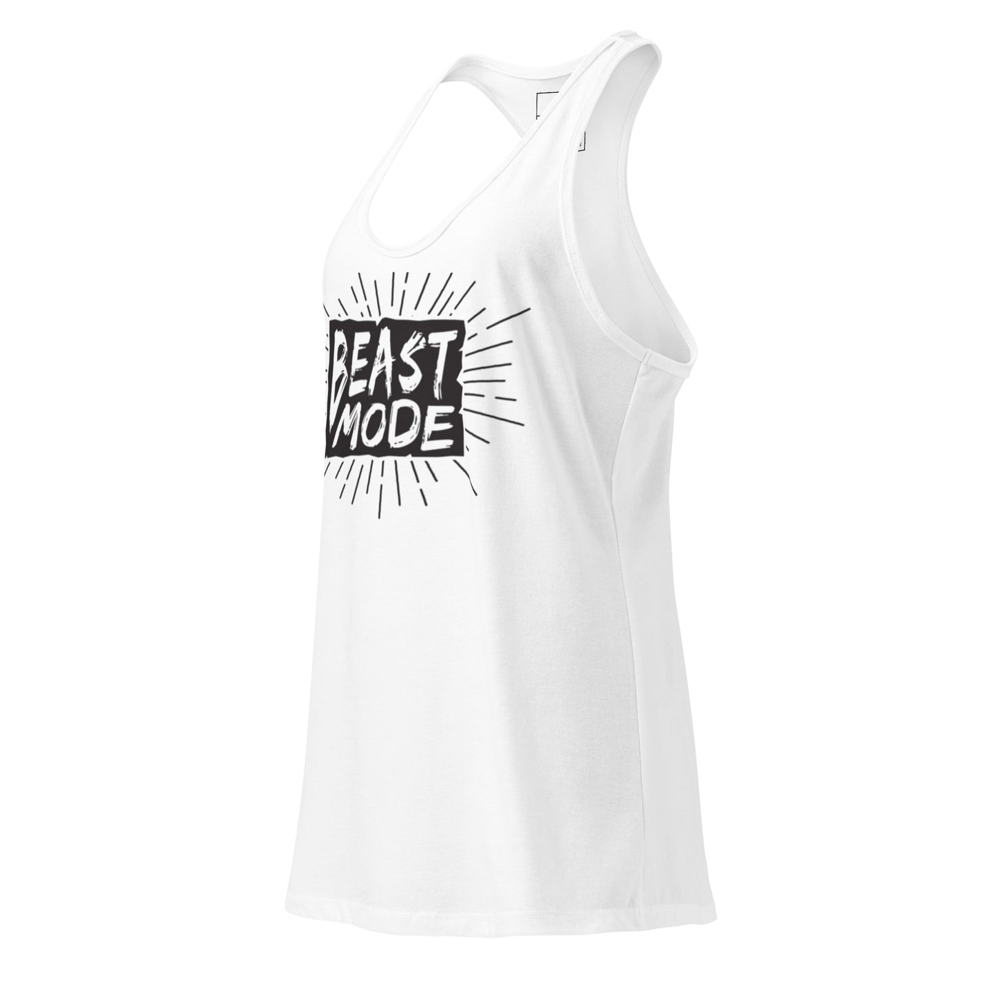 Women's Racerback Tank Top - Beast Mode Fitted Workout Apparel for Active Performance -
