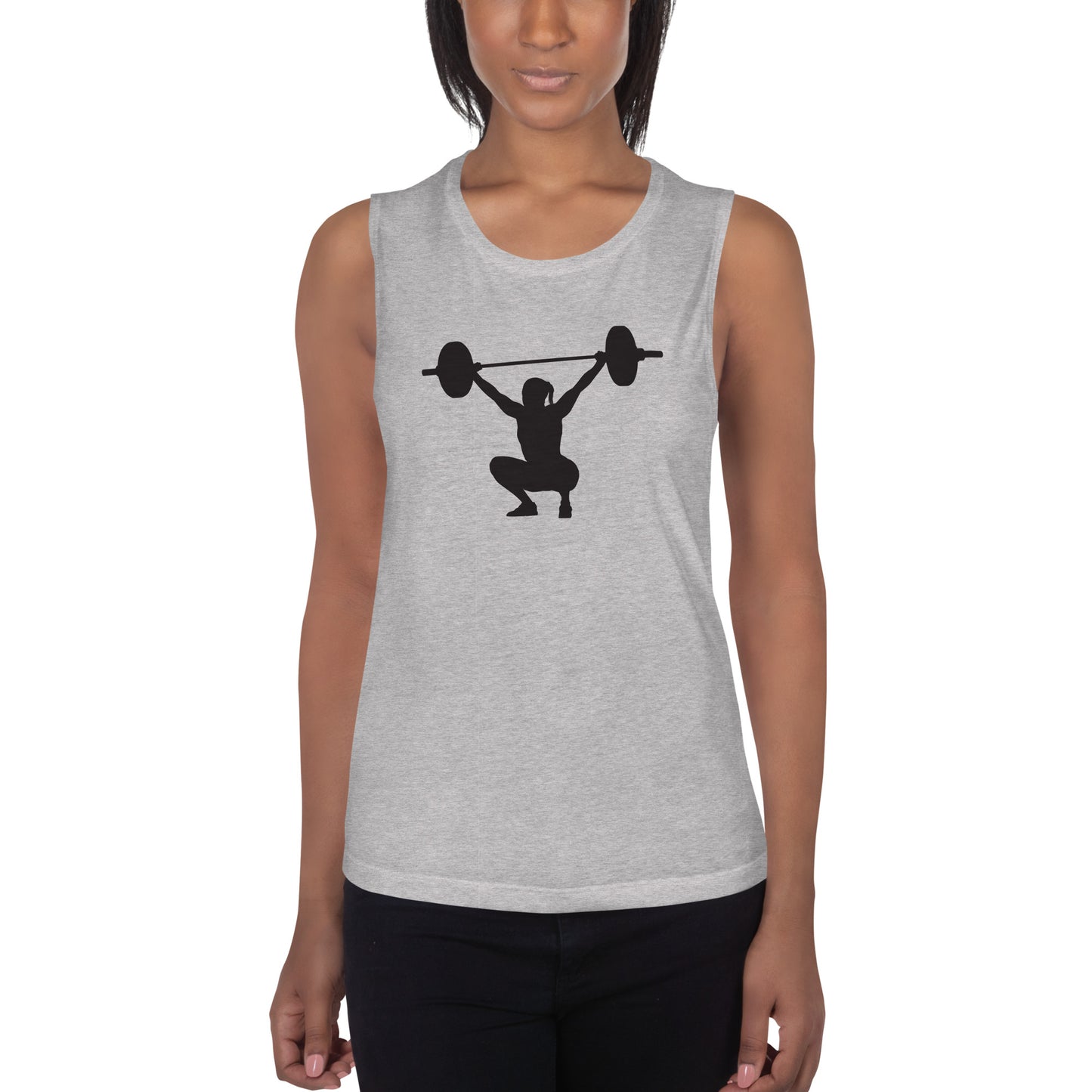 Ladies' Muscle Tank for Weight Lifting - Fitness Gym Workout Tank Top