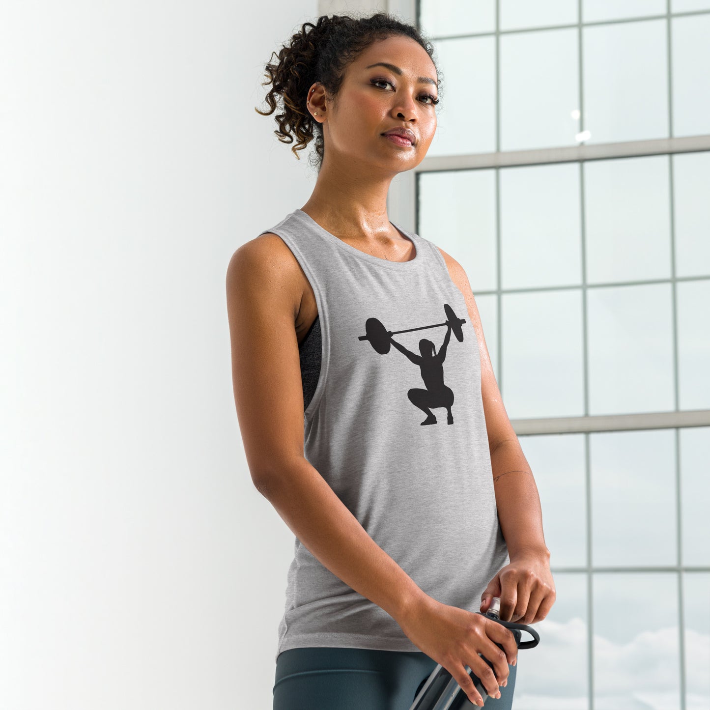 Ladies' Muscle Tank for Weight Lifting - Fitness Gym Workout Tank Top