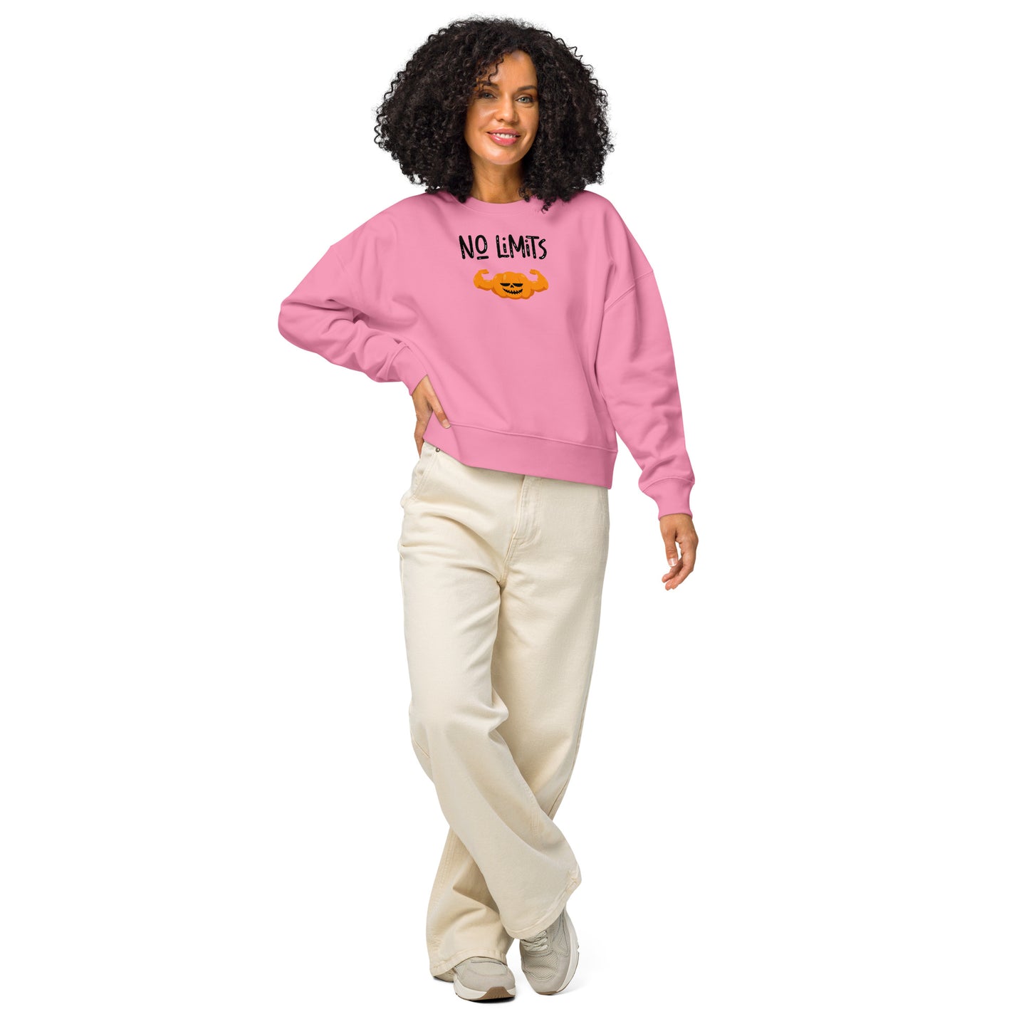 Women's Organic Sweatshirt - No Limits Halloween Edition for Eco-Friendly Style -