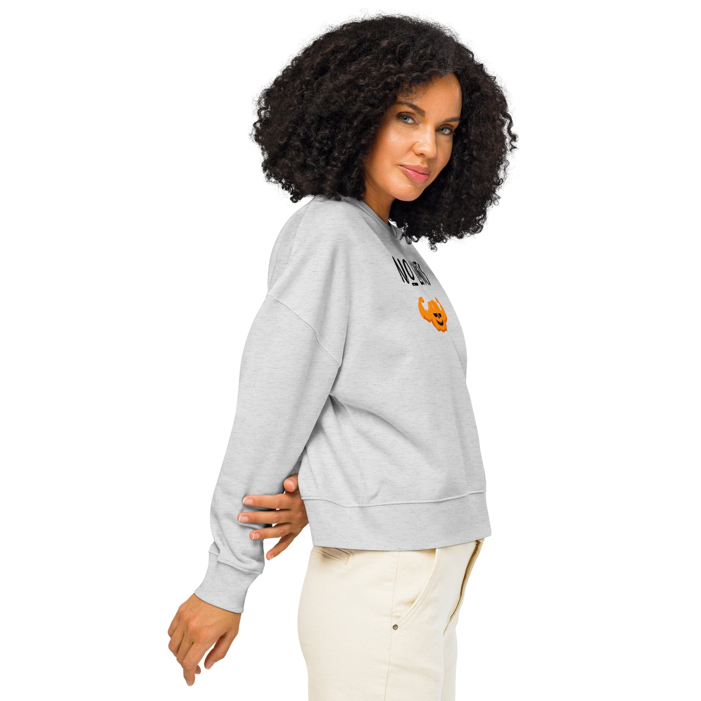 Women's Organic Sweatshirt - No Limits Halloween Edition for Eco-Friendly Style -