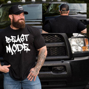 Men's Muscle Men's Fitness Bodybuilding Breathable Sweat Absorbing Sports Short-sleeved T-shirt