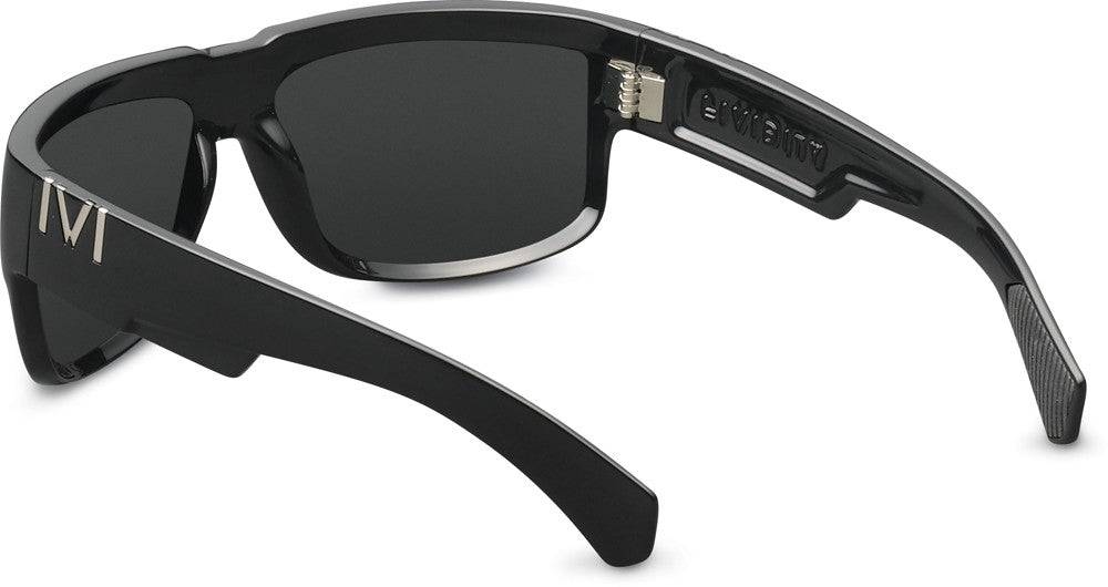 Lividity Polished Black Grey Lens Eyewear -