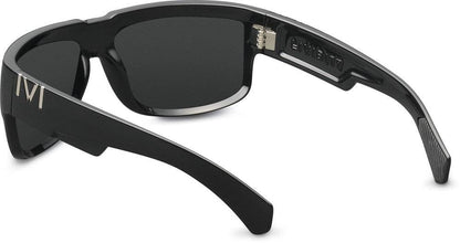 Lividity Polished Black Grey Lens Eyewear -