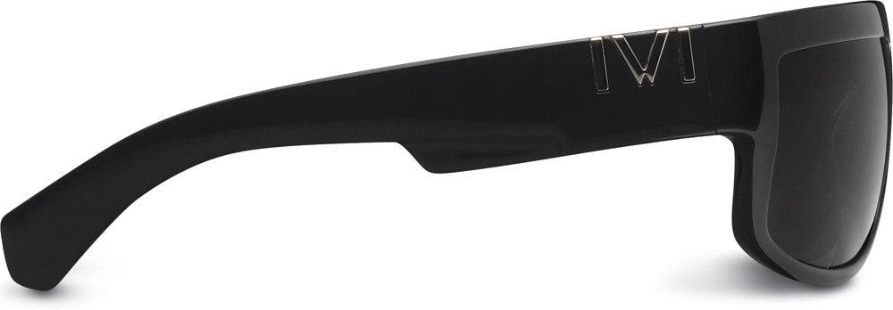 Lividity Polished Black Grey Lens Eyewear -