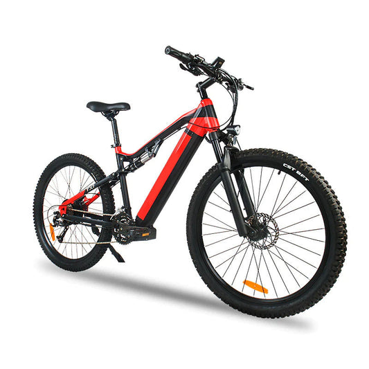 Red 500W Electric Mountain Bike - 27.5" 48V 27-Speed E-Bike