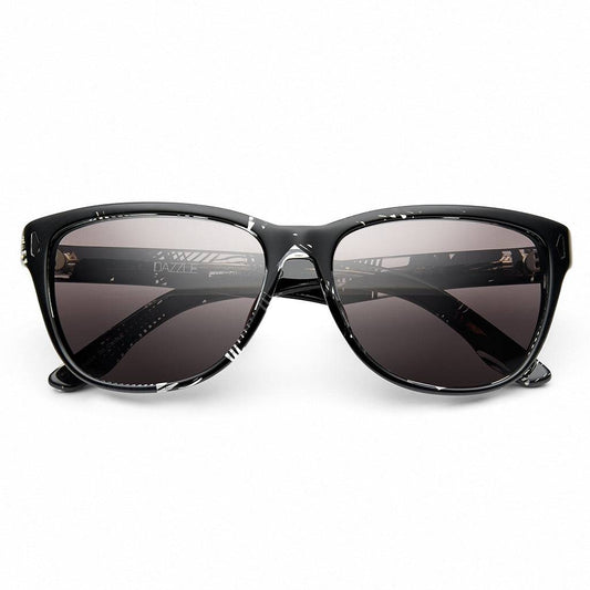 Standard Polished Dazzle Sunglasses with Grey Lens for Stunning Style -