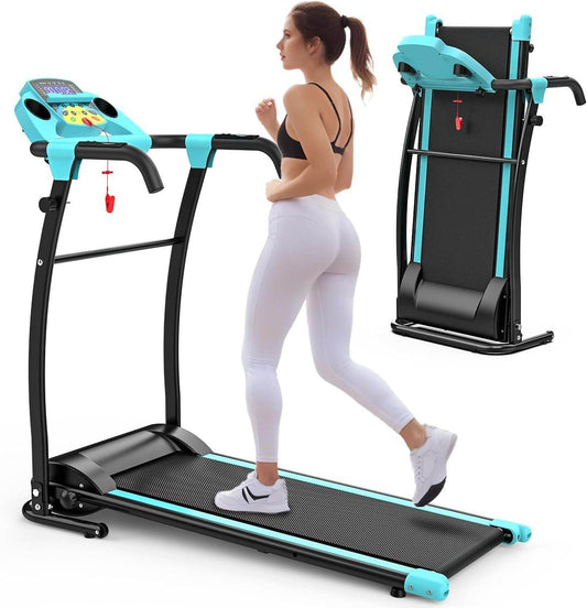 Foldable Treadmill with Heart Rate Sensor - 2.5HP Motor & 12 Preset Programs for Home Use -