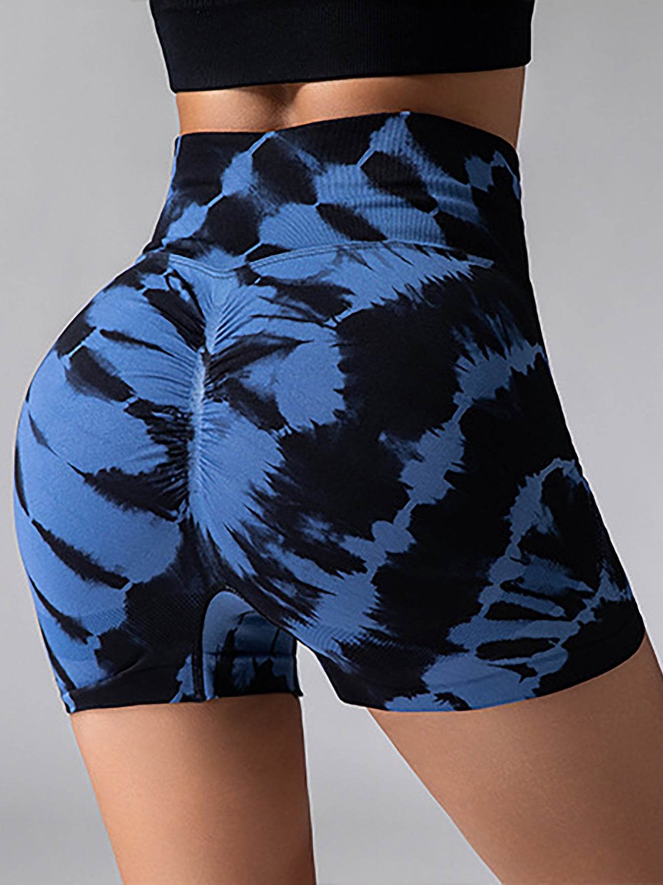 2 Pack Tie-Dye High Waist Yoga Shorts - Tummy Control - HOPE Athlete Apparel & Wellness 