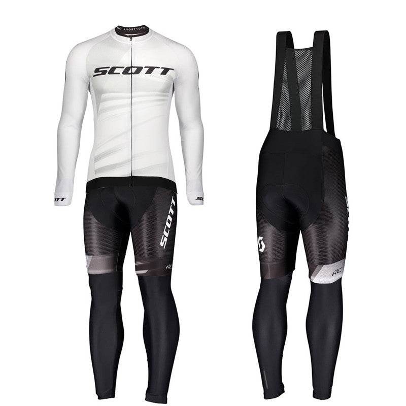 Long-sleeved Bib Cycling Jersey Suit Summer Road Bike Cycling Jacket Men's Breathable