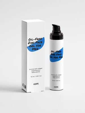 Oil-Free Zinc Face Gel for Men - HOPE Athlete Apparel & Wellness 