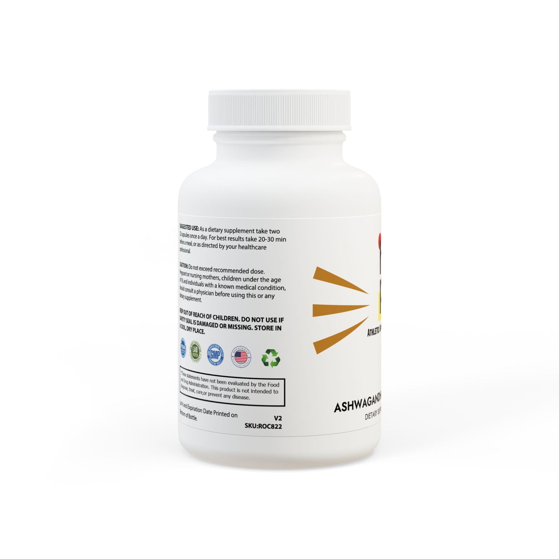 Ashwagandha and Black Pepper Supplement (60 capsules) - HOPE Athlete Apparel and Wellness
