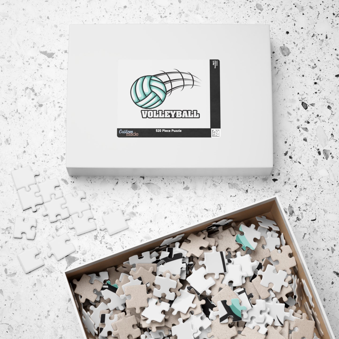 Volleyball Puzzle, Fun Family Game, Team Sports Gift, Indoor Activity, Unique Decoration, Volleyball Lover Gift, Challenge Your Mind
