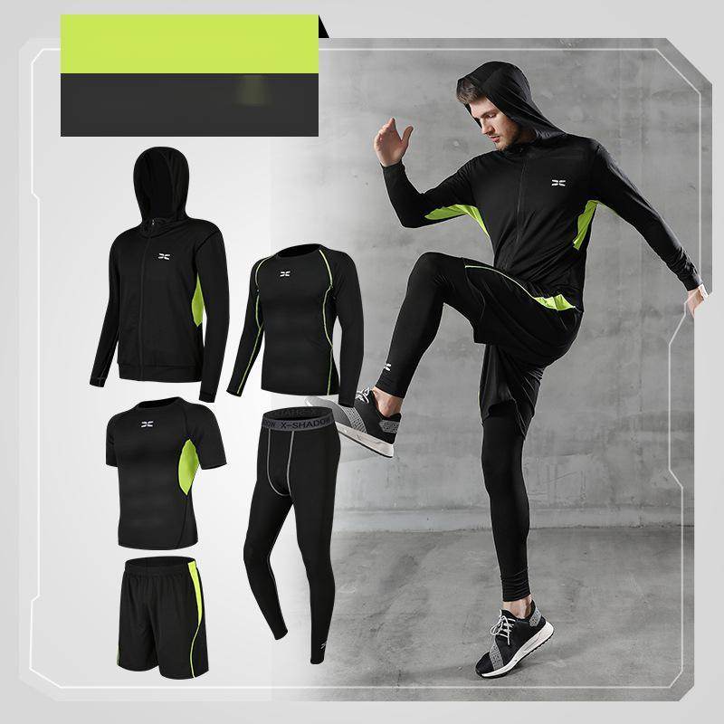 Men's Running Quick-Drying Sports Suit - 5-Piece Training Set - HOPE Athlete Apparel and Wellness