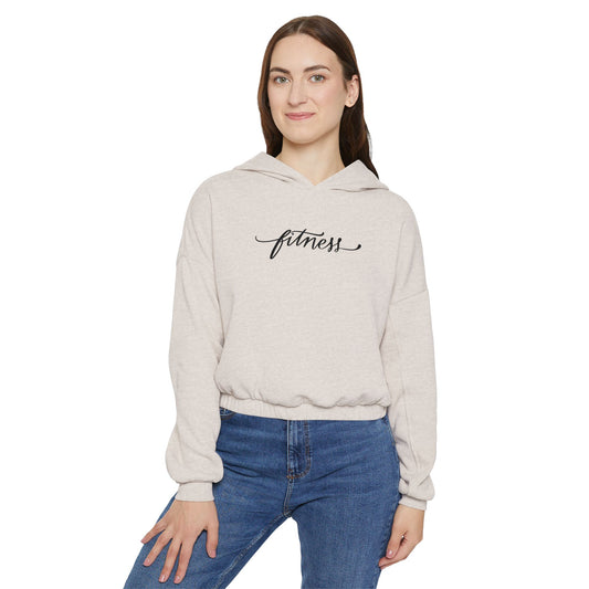 Women's Fitness Cinched Hoodie | Casual Workout Wear, Trendy Athletic Sweatshirt