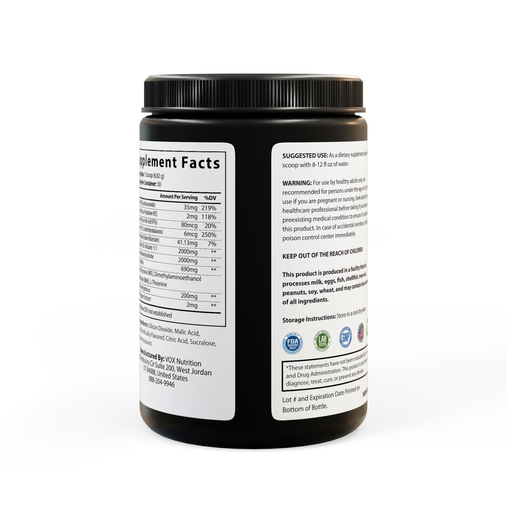 Pre-Workout Supplement, Fruit Punch (204g, 7.1oz) - HOPE Athlete Apparel and Wellness