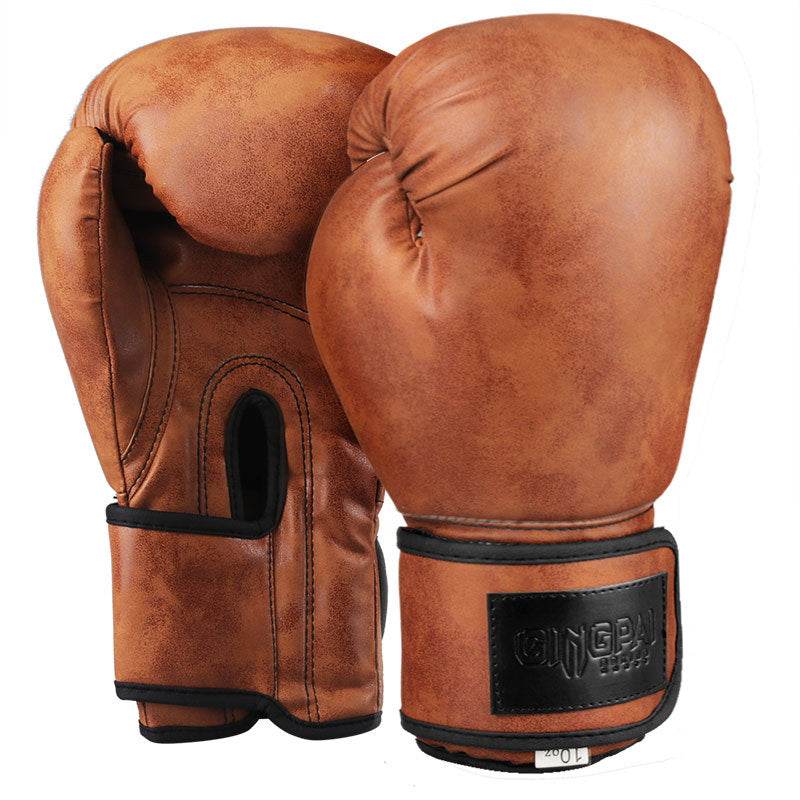 Vintage Boxing Gloves - PU Leather & EVA Liner for Classic Style  - HOPE Athlete Apparel and Wellness