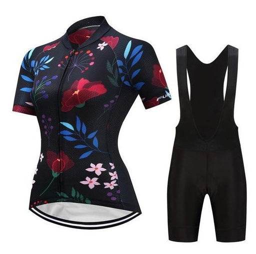 Women's Cycling Kit - Black Flower