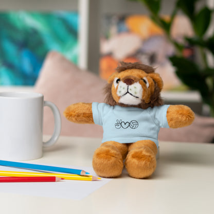 Cute Volleyball Teddy Bear with Tee, Stuffed Animal Gift