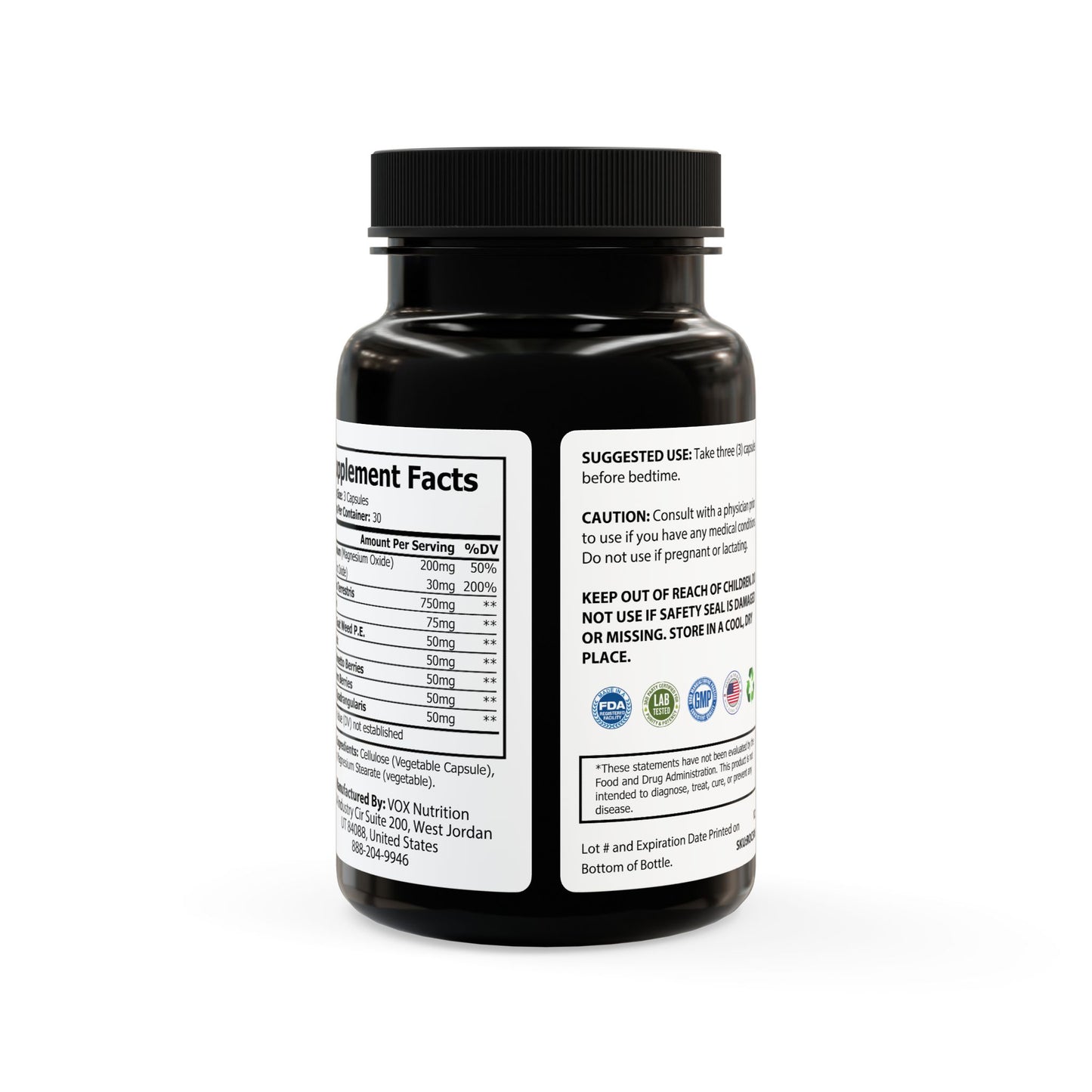 Magnesium Zinc Supplement- 90 Capsules