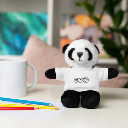 Cute Volleyball Teddy Bear with Tee, Stuffed Animal Gift