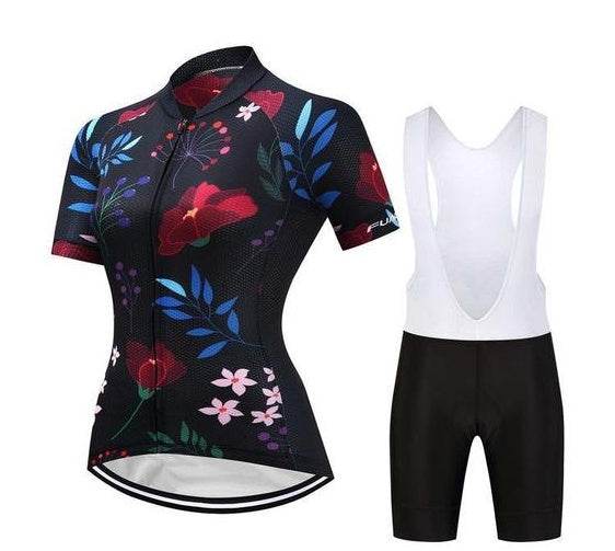 Women's Cycling Kit - Black Flower