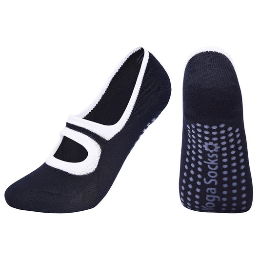 Non-Slip Gym Socks - Open-Back Indoor Floor Grip