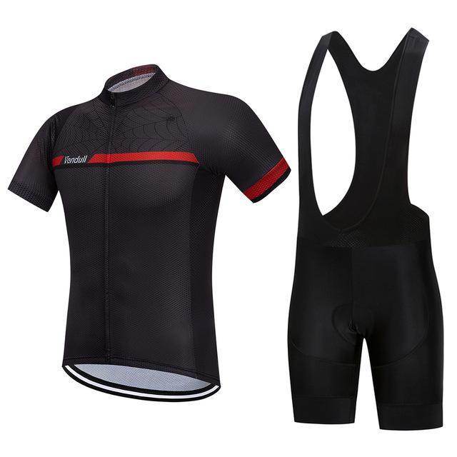 Men's Cycling Set - Black Spider