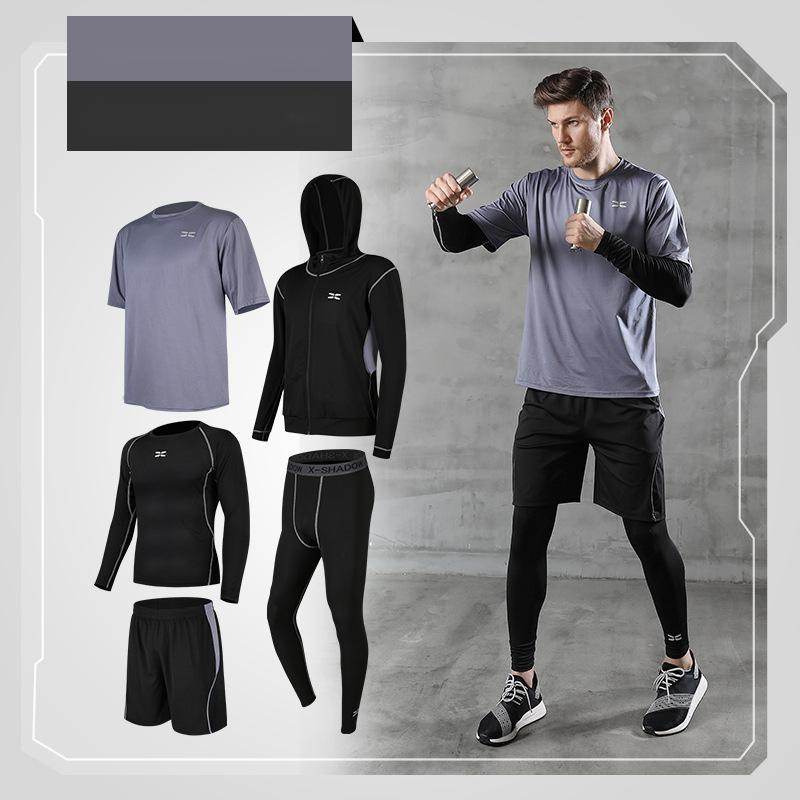 Men's Running Quick-Drying Sports Suit - 5-Piece Training Set - HOPE Athlete Apparel and Wellness