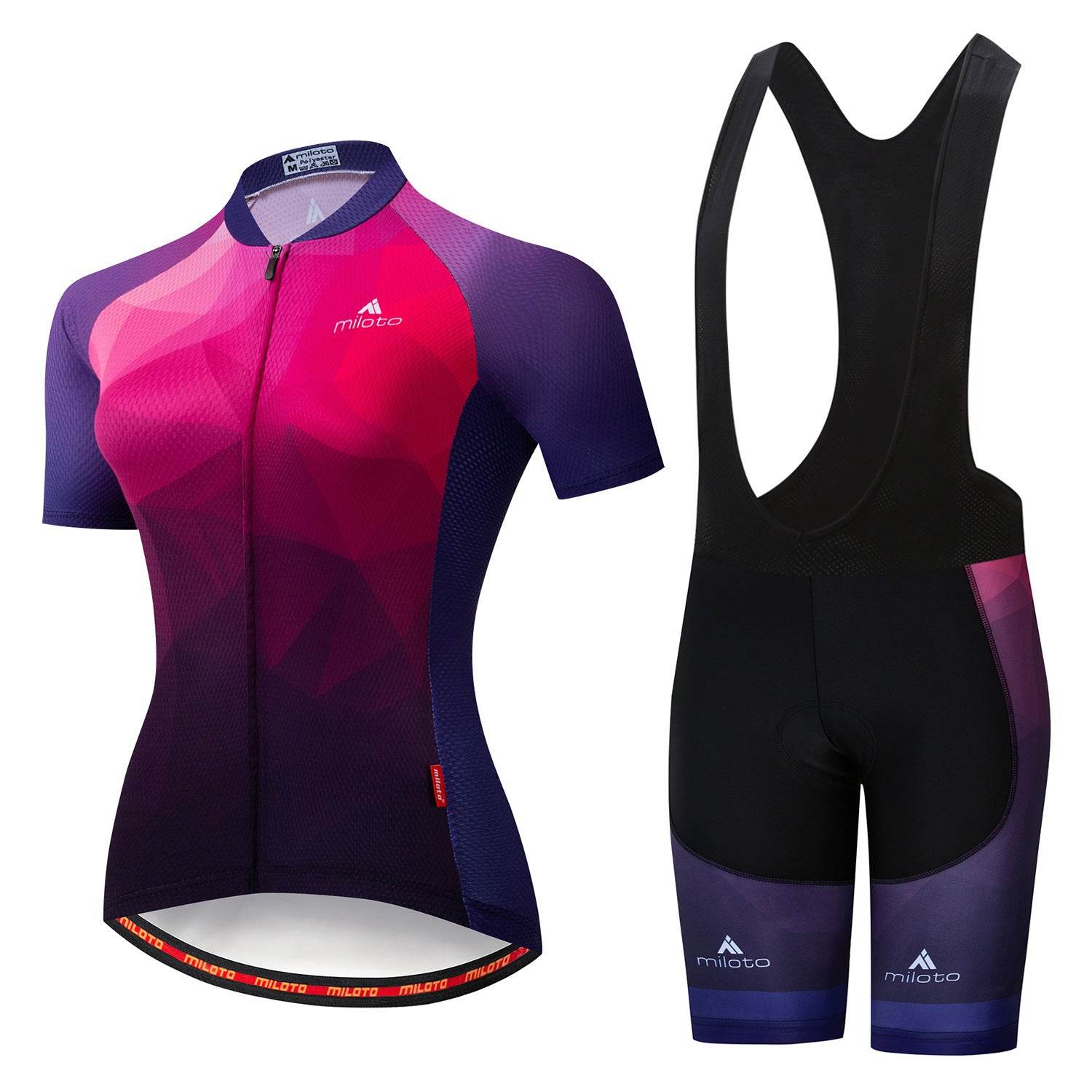Women's Cycling Wear Strap Short Sleeve Suit Wicking Breathable Bicycle Breathable Thin Section