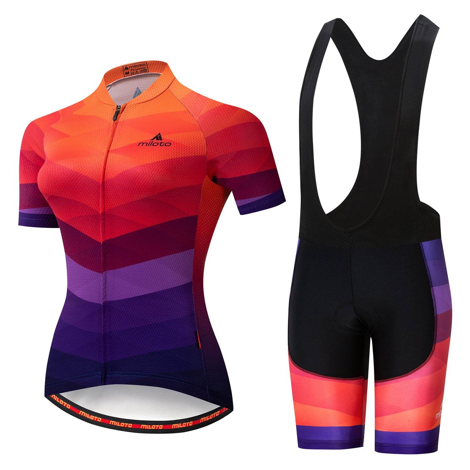 Women's Cycling Wear Strap Short Sleeve Suit Wicking Breathable Bicycle Breathable Thin Section