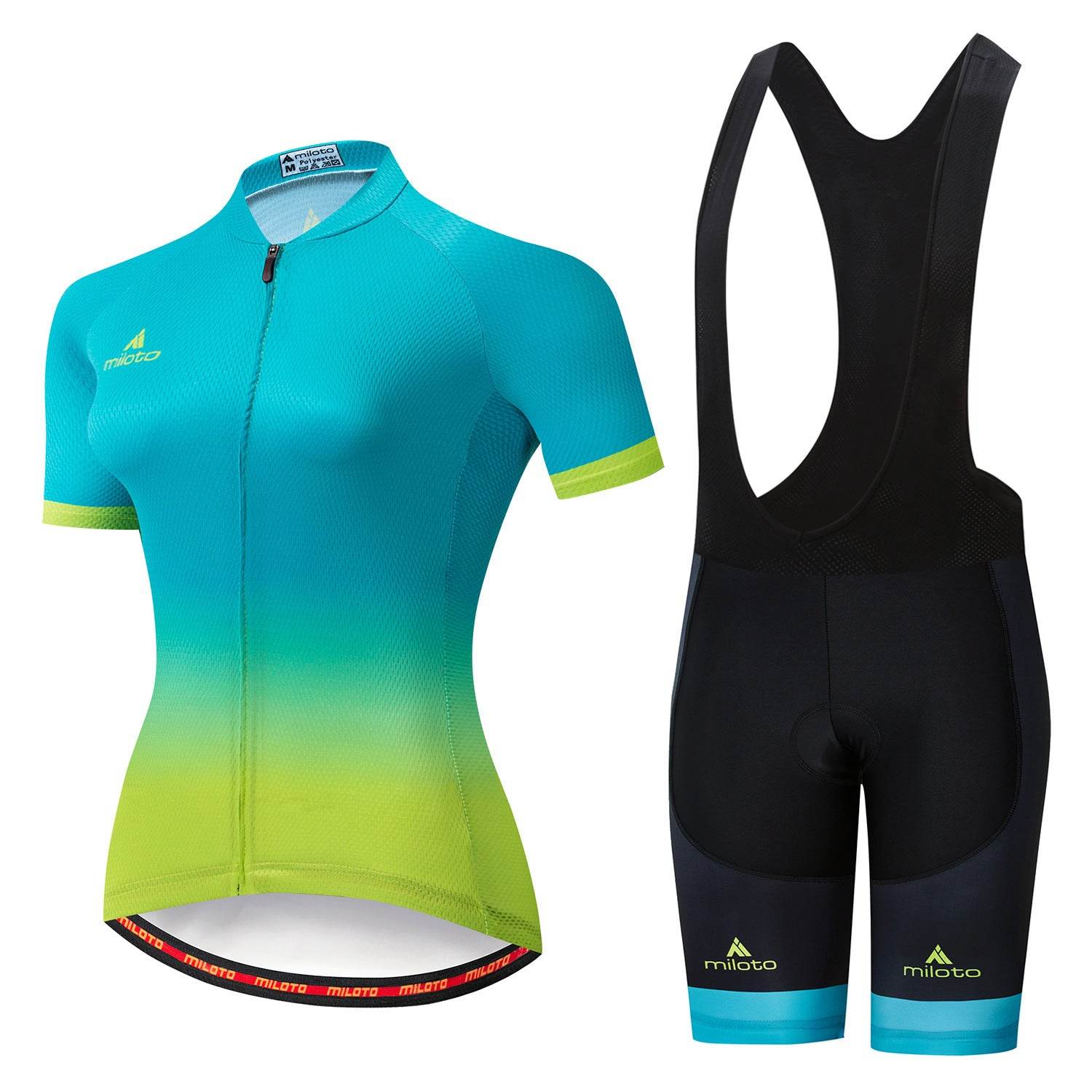 Women's Cycling Wear Strap Short Sleeve Suit Wicking Breathable Bicycle Breathable Thin Section