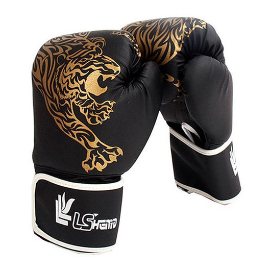 Flame Tiger Design Boxing Training Gloves