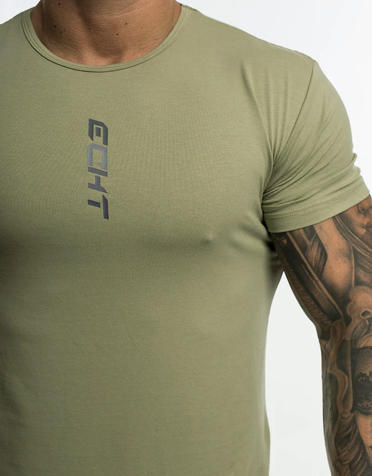 Round Neck Sports Tee - Fitness, Running & Bodybuilding Short Sleeve