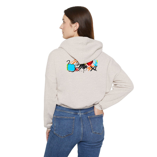 Women's Fitness Cinched Hoodie | Casual Workout Wear, Trendy Athletic Sweatshirt