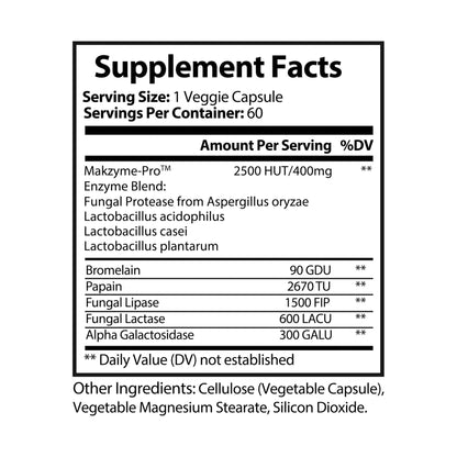 Digestive Enzyme Supplement - 60 Capsules